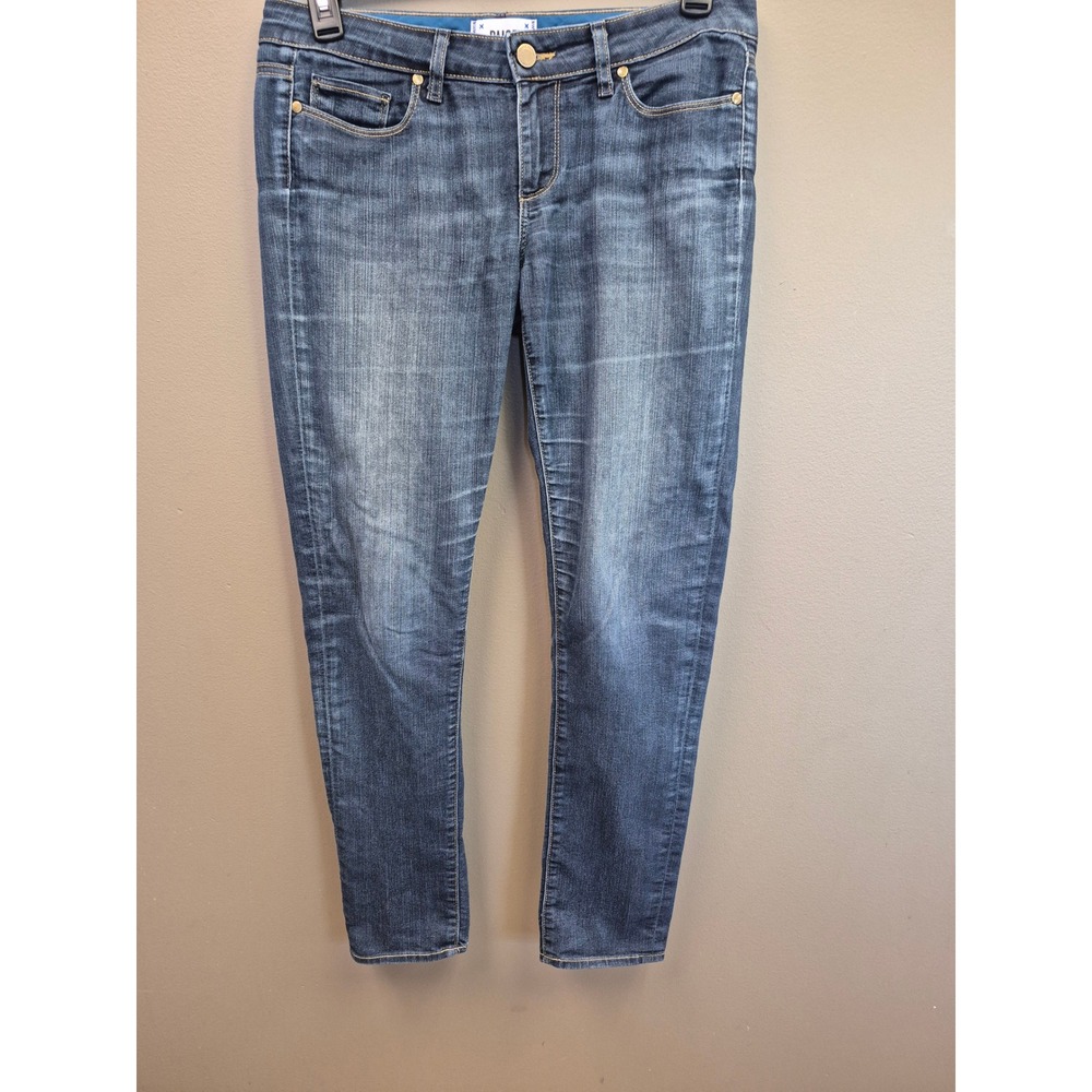 PAIGE Skyline Skinny Jeans Womens 29 Blue Low Rise Stretch USA Made
